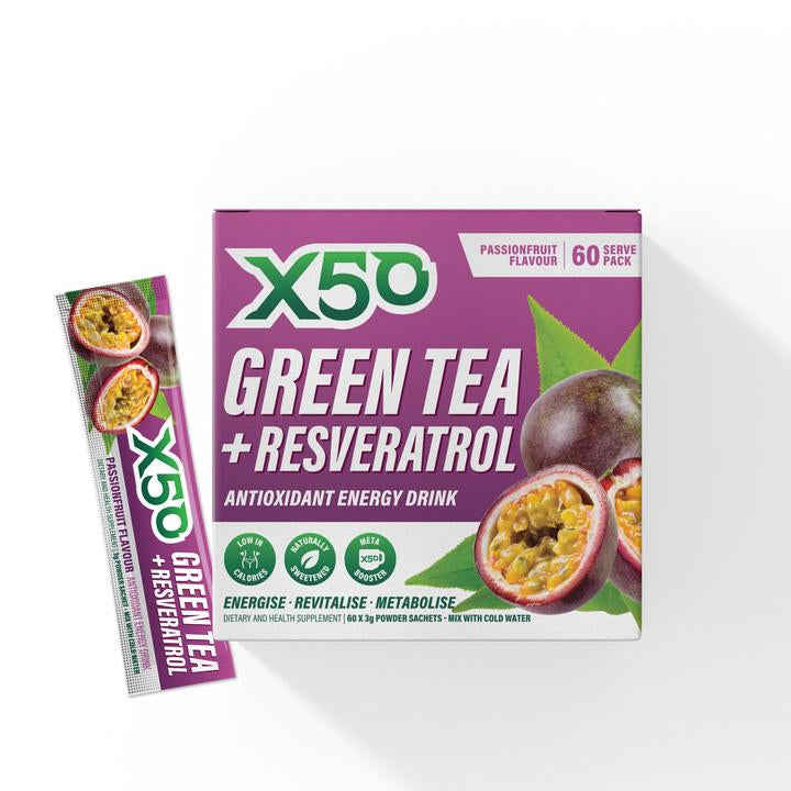 X50 Green Tea + Resveratrol by Tribeca Health