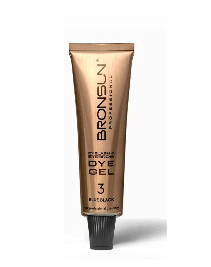 Bronsun Eyelash & Eyebrow Dye Gel 3 Blue Black 15ml