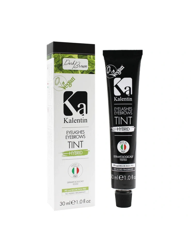 Kalentin Hybrid Eyebrow & Eyelash Tint Dark Brown 30ml