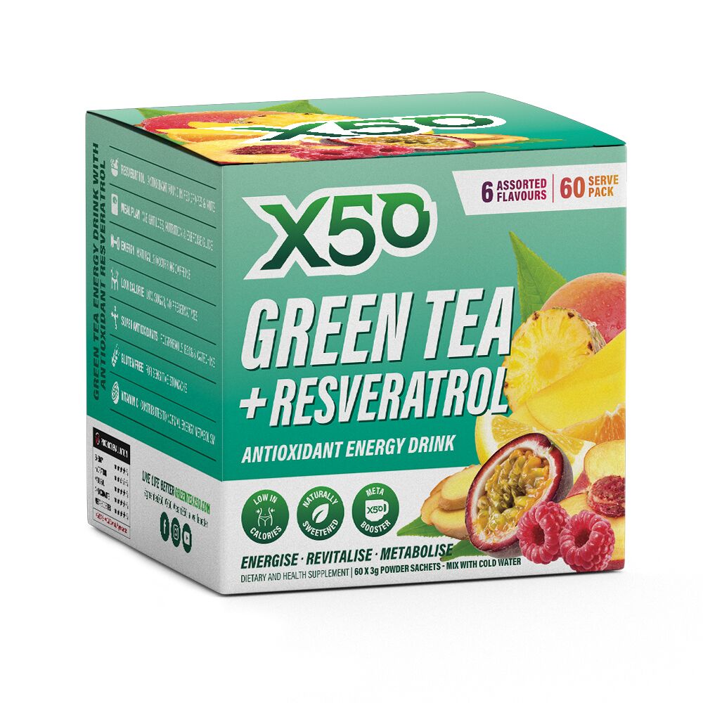 X50 Green Tea + Resveratrol by Tribeca Health