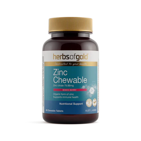 Herbs of Gold Zinc Chewable 60 Tablets