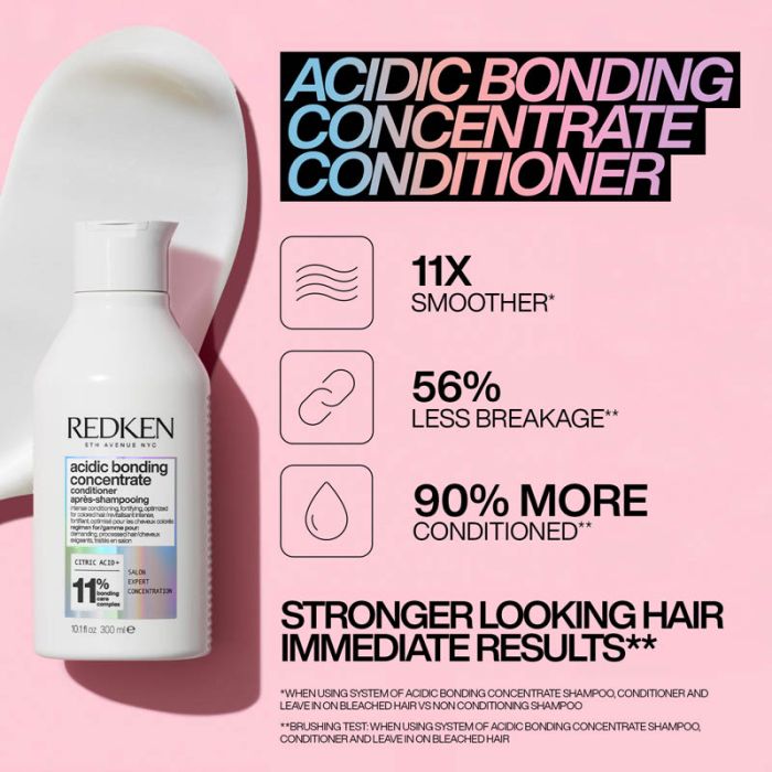 Redken Acidic Bonding Concentrate Shampoo & Conditioner 300ml Duo